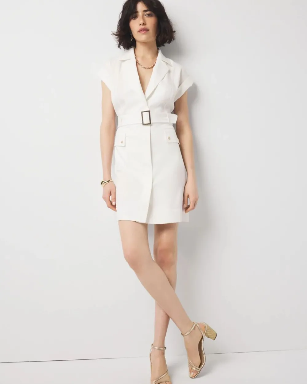 Petite Cargo Shirt Dress*White House Black Market Discount