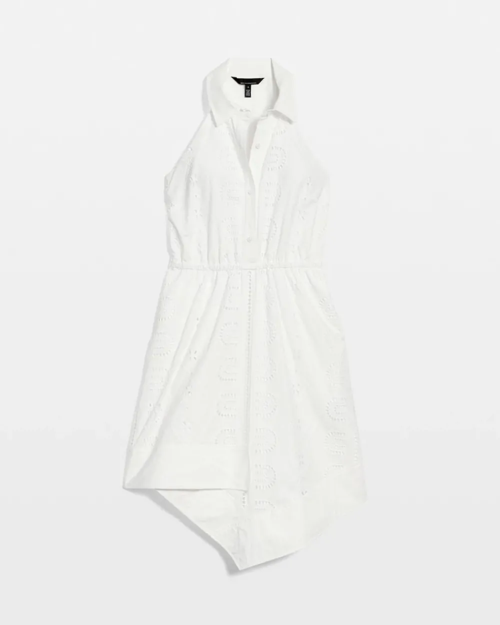 Petite Cotton Eyelet Asymmetric Dress*White House Black Market Sale
