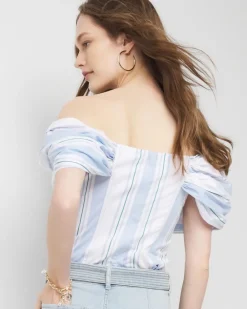 Petite Drama Sleeve Bustier*White House Black Market Outlet
