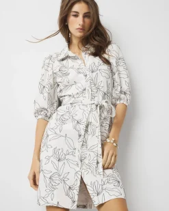 Petite Embroidered Shirt Dress*White House Black Market Sale