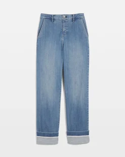Petite Extra High-Rise Cuffed Relaxed Straight Jean*White House Black Market Discount