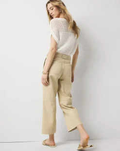Petite Extra High-Rise Pret Belted Wide Leg Cropped Pant*White House Black Market Fashion