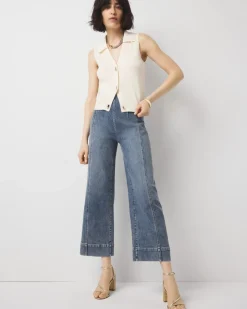 Petite Extra High-Rise Wide Leg Cropped Jean*White House Black Market Online