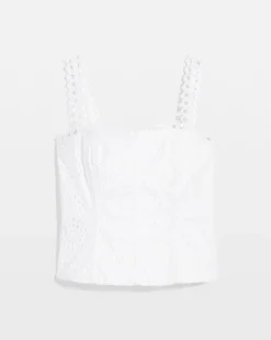 Petite Eyelet Bustier*White House Black Market Fashion
