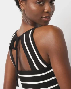 Petite Halter Sweater Dress with Fringe*White House Black Market Best