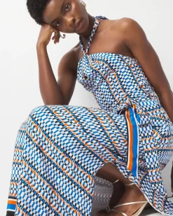 Petite Halter Tie-Waist Maxi Dress*White House Black Market Online
