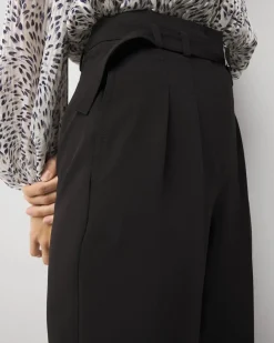 Petite High-Rise Belted Tapered Ankle Pant*White House Black Market Clearance
