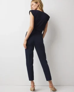 Petite High-Rise Belted Tapered Ankle Pant*White House Black Market Clearance