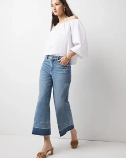 Petite High-Rise Everyday Soft Denim™ Released Hem Wide Leg Jean*White House Black Market Discount