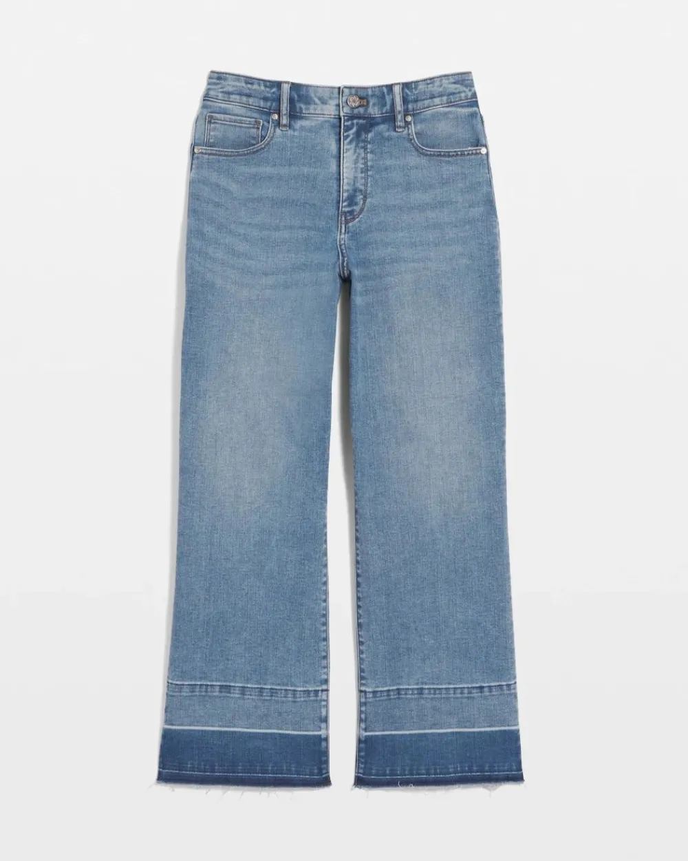 Petite High-Rise Everyday Soft Denim™ Released Hem Wide Leg Jean*White House Black Market Discount
