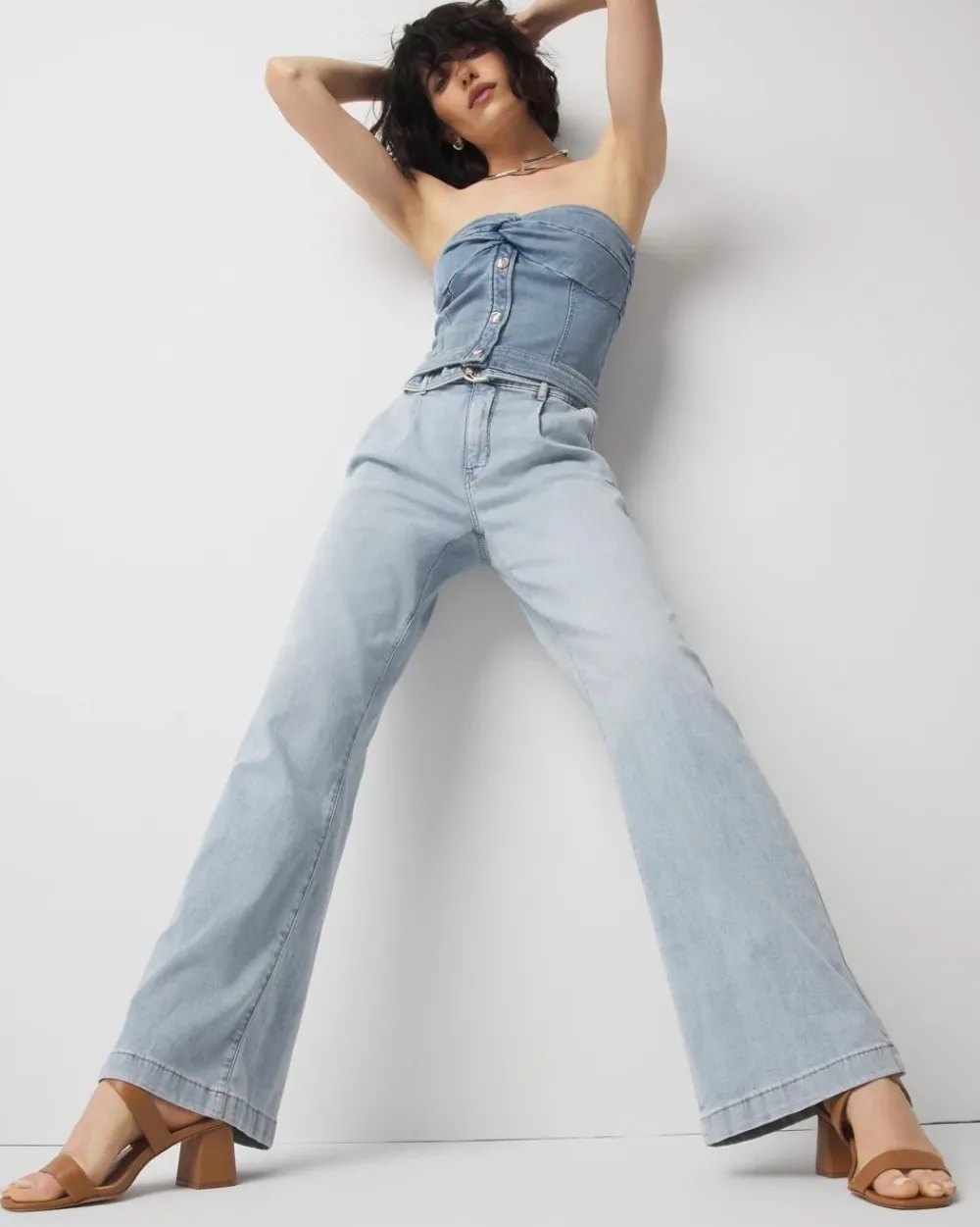 Petite High-Rise Pleated Trouser Jean*White House Black Market Online