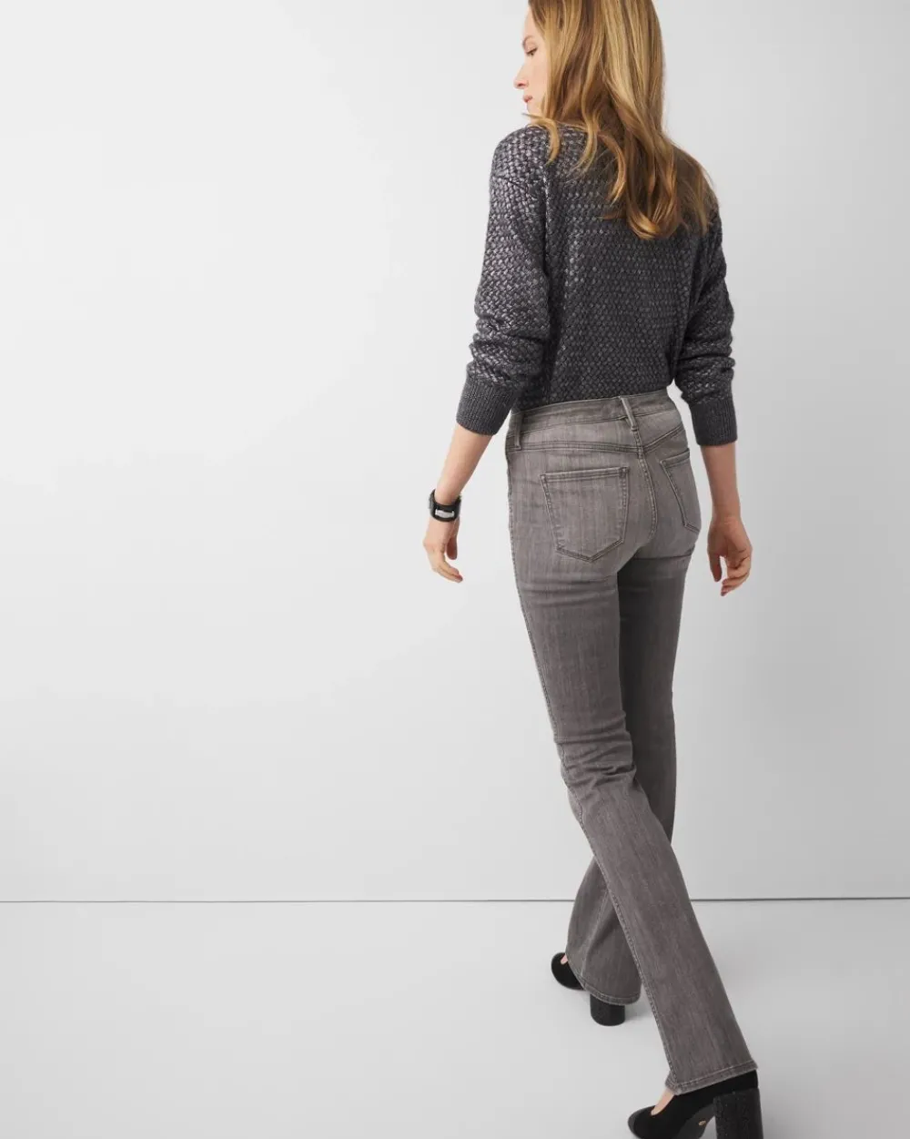 Petite High-Rise Skinny Flare Jeans*White House Black Market Best