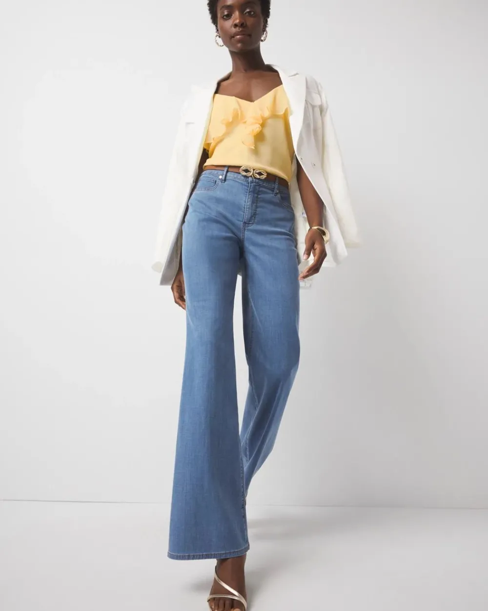 Petite High-Rise Wide Leg Jean*White House Black Market Discount