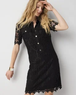 Petite Lace Shirt Dress*White House Black Market Clearance