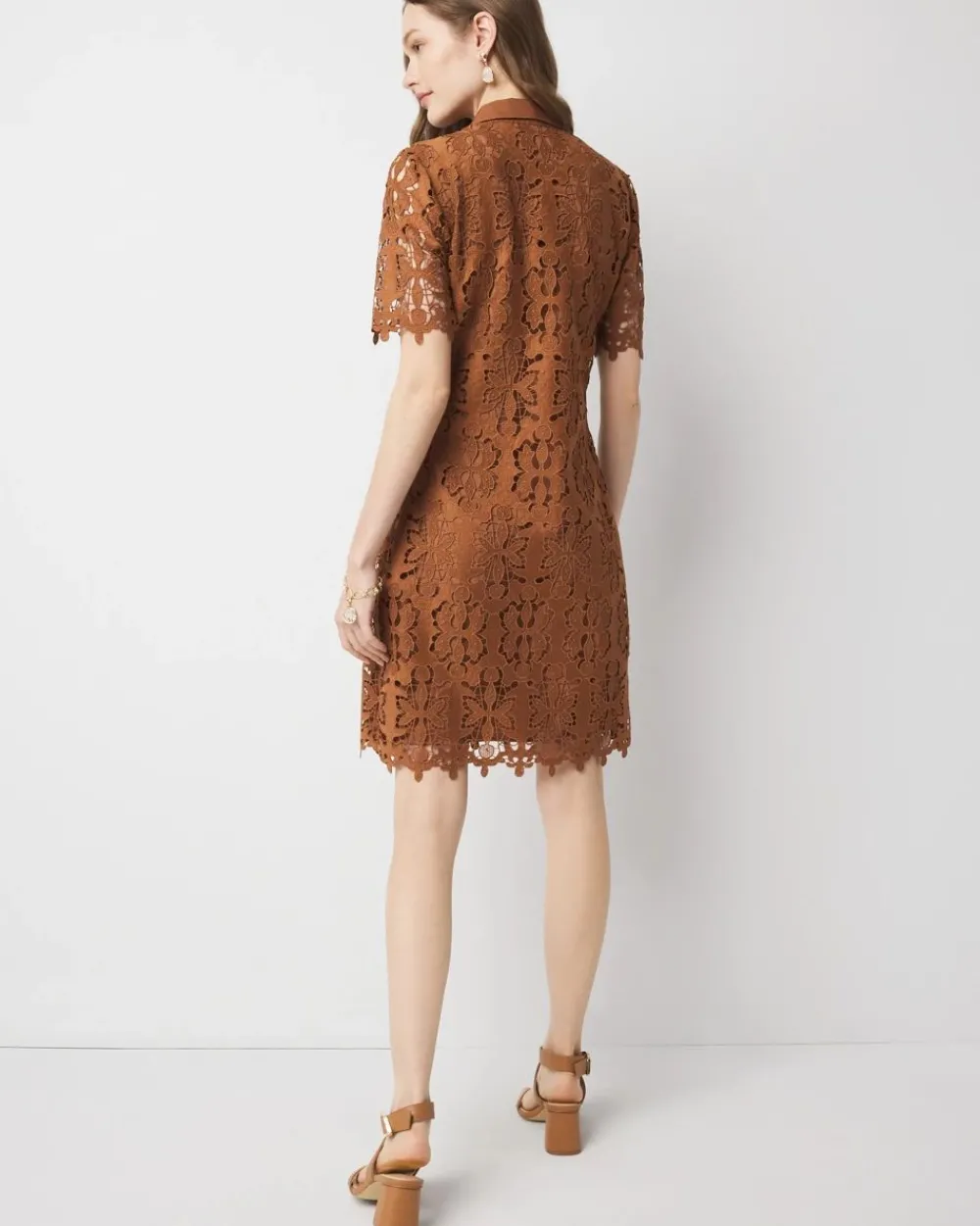 Petite Lace Shirt Dress*White House Black Market Online
