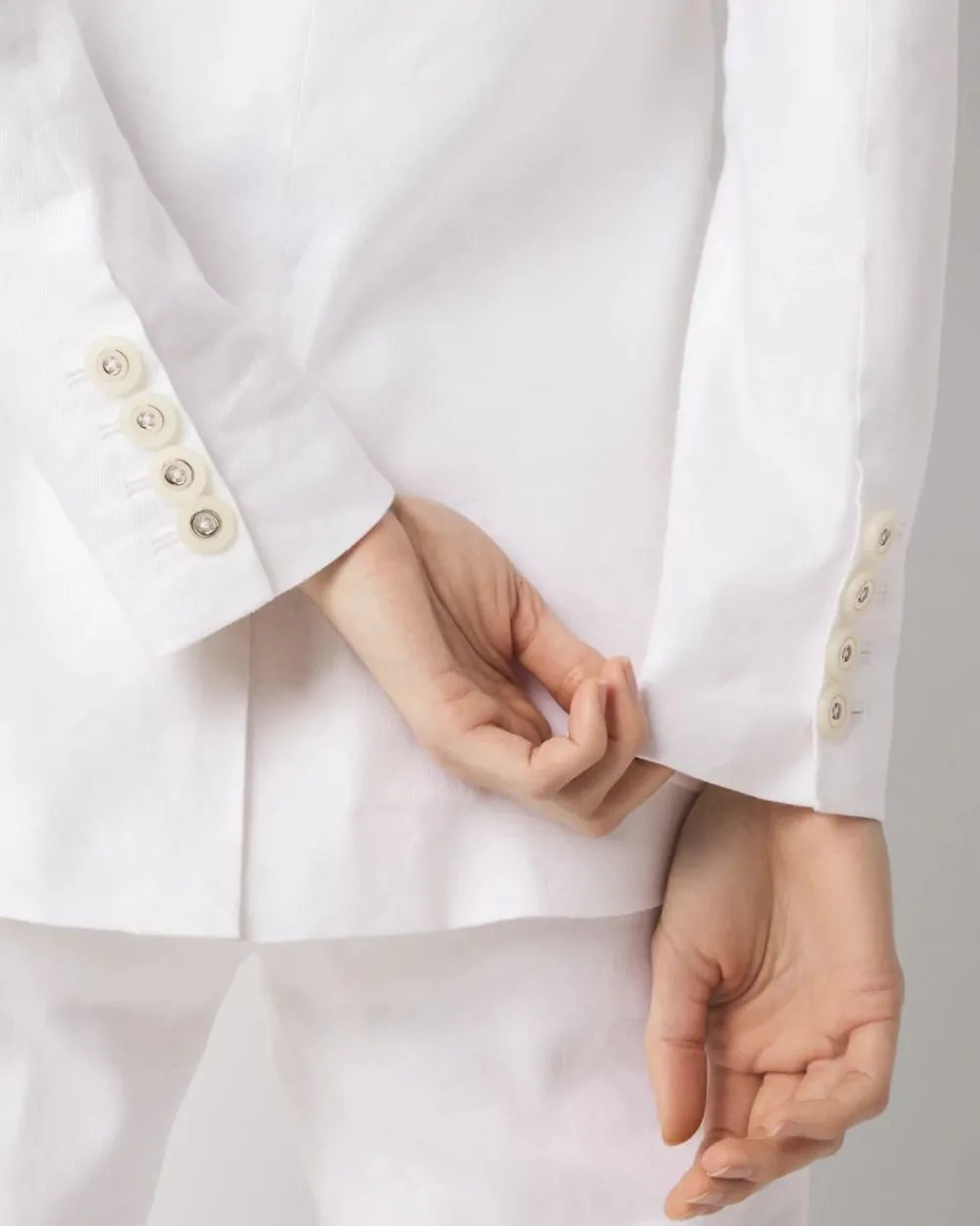 Petite Linen-Blend One-Button Blazer*White House Black Market Discount