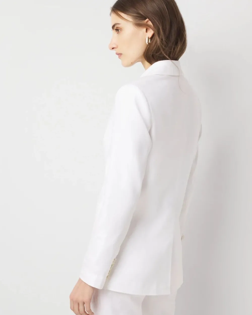 Petite Linen-Blend One-Button Blazer*White House Black Market Discount
