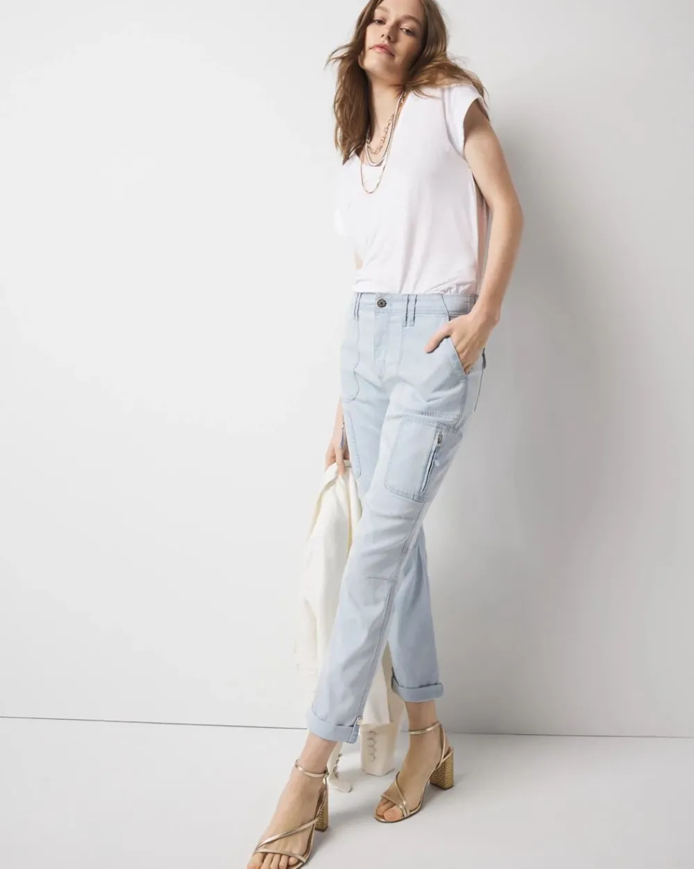 Petite Mid-Rise Pret-A-Pedi Straight Cropped Pant*White House Black Market Discount