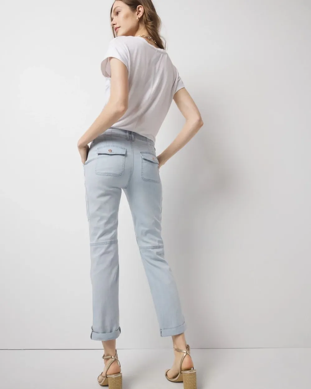 Petite Mid-Rise Pret-A-Pedi Straight Cropped Pant*White House Black Market Discount