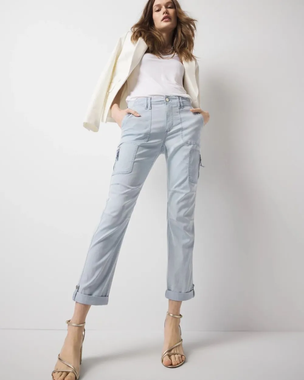 Petite Mid-Rise Pret-A-Pedi Straight Cropped Pant*White House Black Market Discount