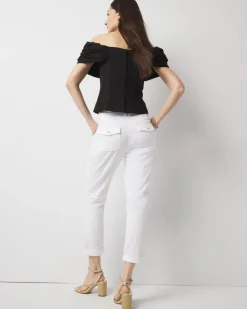 Petite Mid-Rise Pret-A-Pedi Straight Cropped Pants*White House Black Market Best