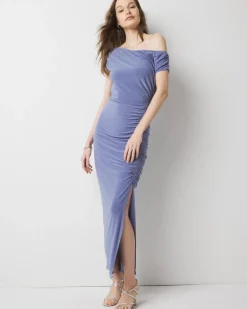 Petite One-Shoulder Ruched Maxi Dress*White House Black Market Sale