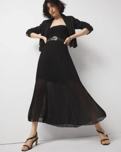 Petite Pleated Maxi Skirt*White House Black Market Sale