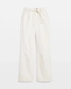 Petite Pret High-Rise Belted Wide Leg Trouser*White House Black Market Best