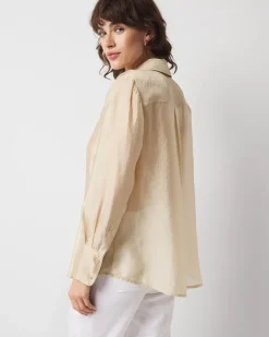 Petite Soft Shirt with Shine*White House Black Market New