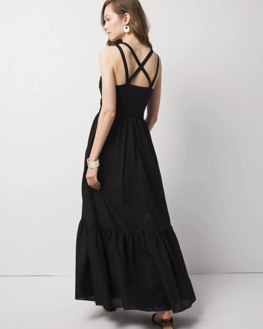 Petite Strappy Halter Maxi Dress*White House Black Market Online
