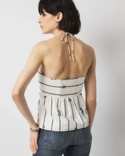 Petite Tie-Front Halter Top*White House Black Market Sale