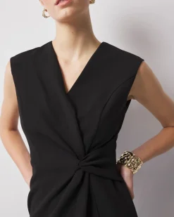 Petite Twist Detail Sheath Dress*White House Black Market Clearance