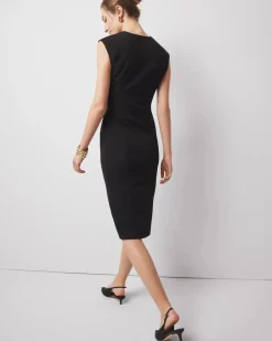 Petite Twist Detail Sheath Dress*White House Black Market Clearance