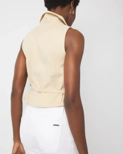 Petite Wrap Tie Vest*White House Black Market Hot