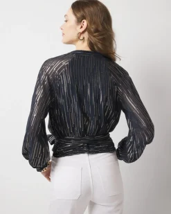Petite Wrap Waist Blouse*White House Black Market Outlet