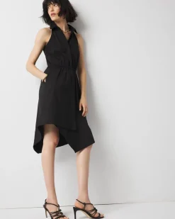 Poplin Halter Shirt Dress*White House Black Market Outlet
