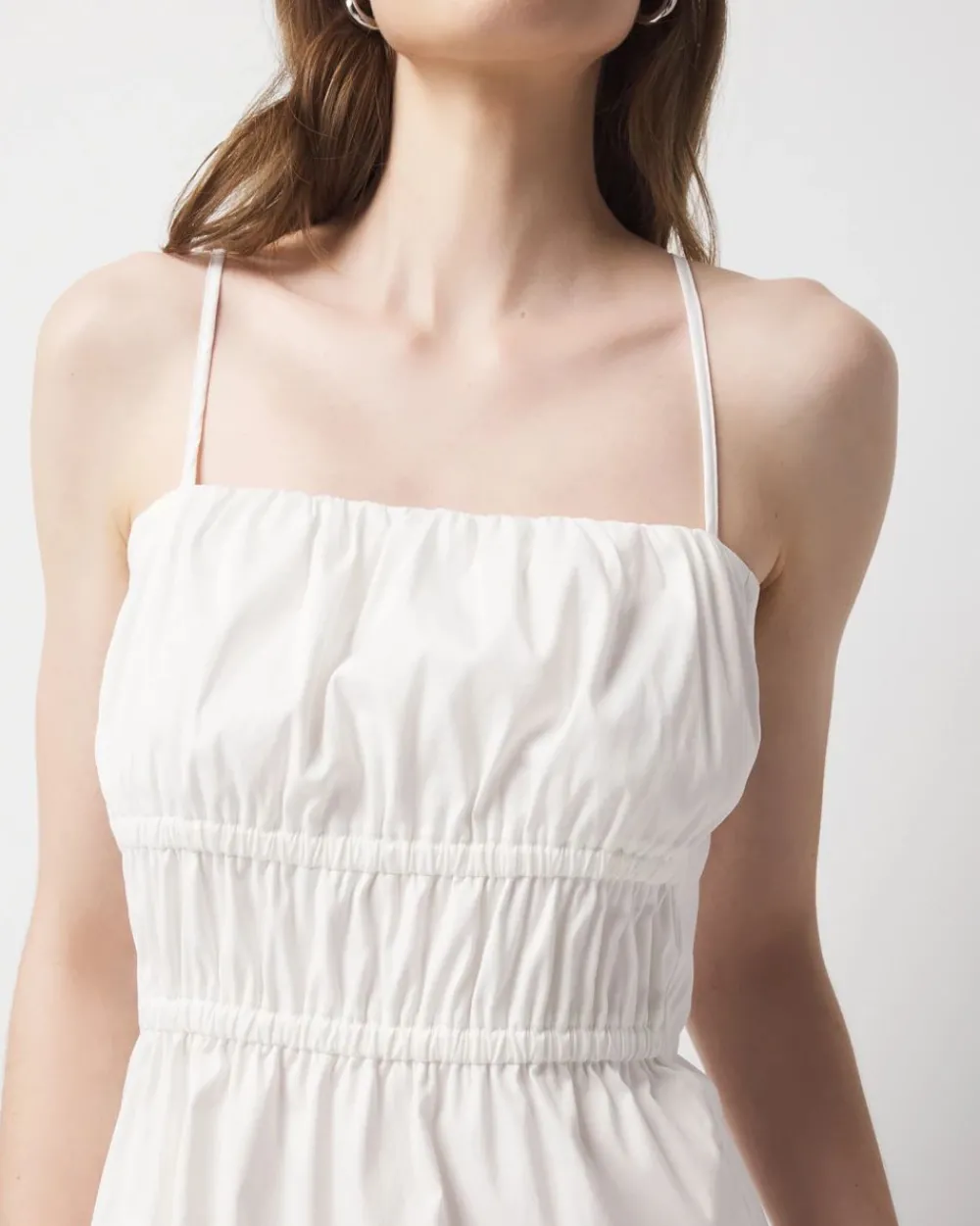 Poplin Tie Back Midi Dress*White House Black Market Fashion