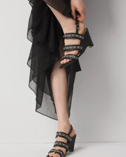 Raffia Whipstitch Wedge Sandal*White House Black Market Fashion