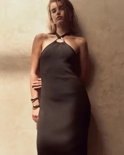 Ring Halter Midi Dress*White House Black Market Discount