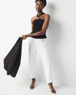 Ring Halter Sweater Top*White House Black Market Discount