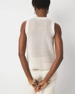 Sequin Shimmer Sweater Tank Top*White House Black Market Outlet