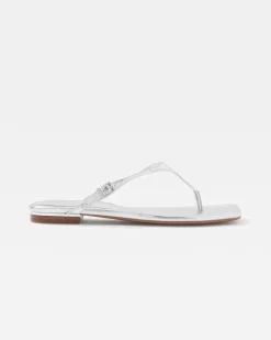 Silver Metallic Heel Sandal*White House Black Market Online