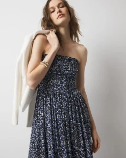 Strapless Mesh Maxi Dress*White House Black Market Sale
