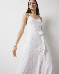 Tie-Waist Halter Dress*White House Black Market Online
