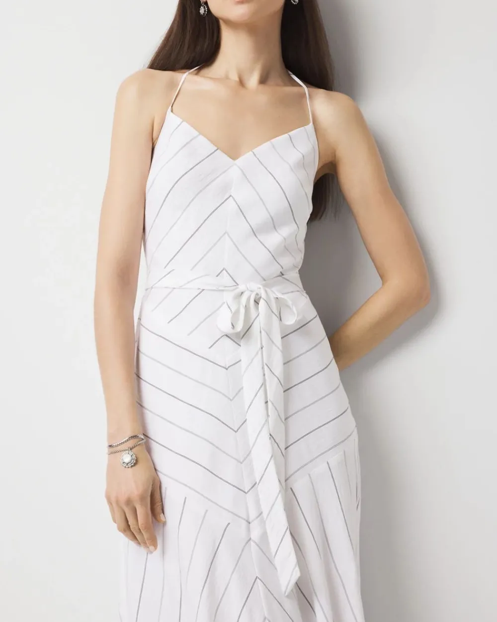 Tie-Waist Halter Dress*White House Black Market Online