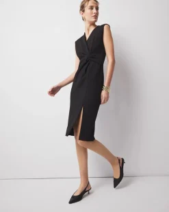 Twist Detail Sheath Dress*White House Black Market Sale