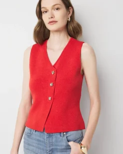 V-Neck Sweater Vest*White House Black Market New