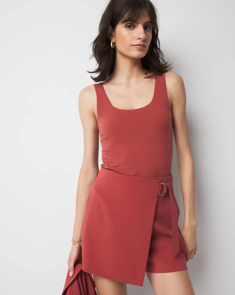 WHBM FORME™ All Ways Stretch Dual Neck Tank*White House Black Market Clearance