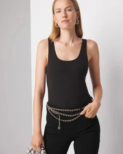 WHBM FORME™ All Ways Stretch Dual Neck Tank*White House Black Market New