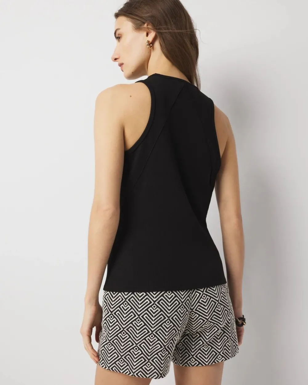 WHBM FORME™ Ribbed Stretch Racer Back Tank*White House Black Market Sale